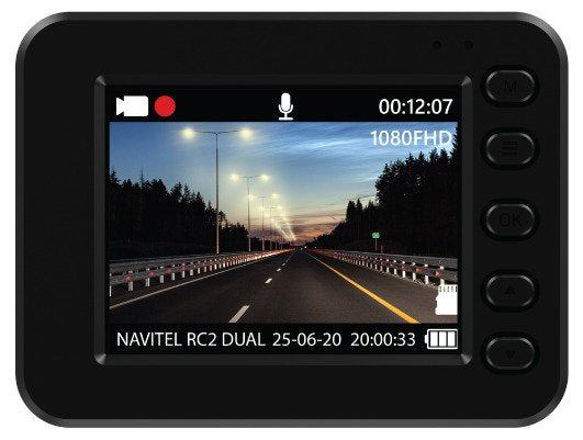 Cámara De Salpicadero Navitel R?2 Dual Full Hd Encendedor De Cigarrillos, Batería Negro