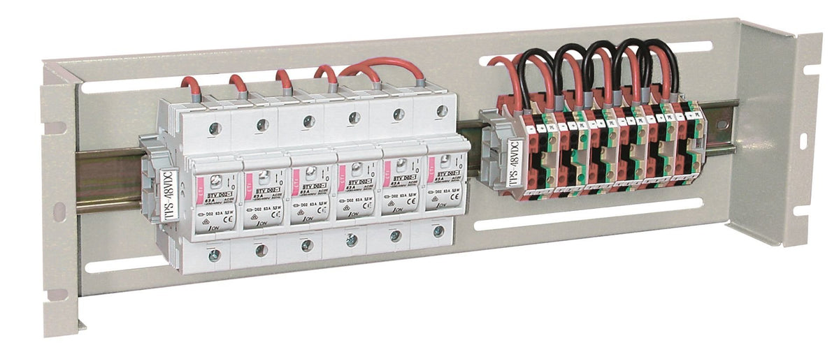 Efb 19" 3he Energieverteilungs- Protección Interruptor Carcasa Ral9005