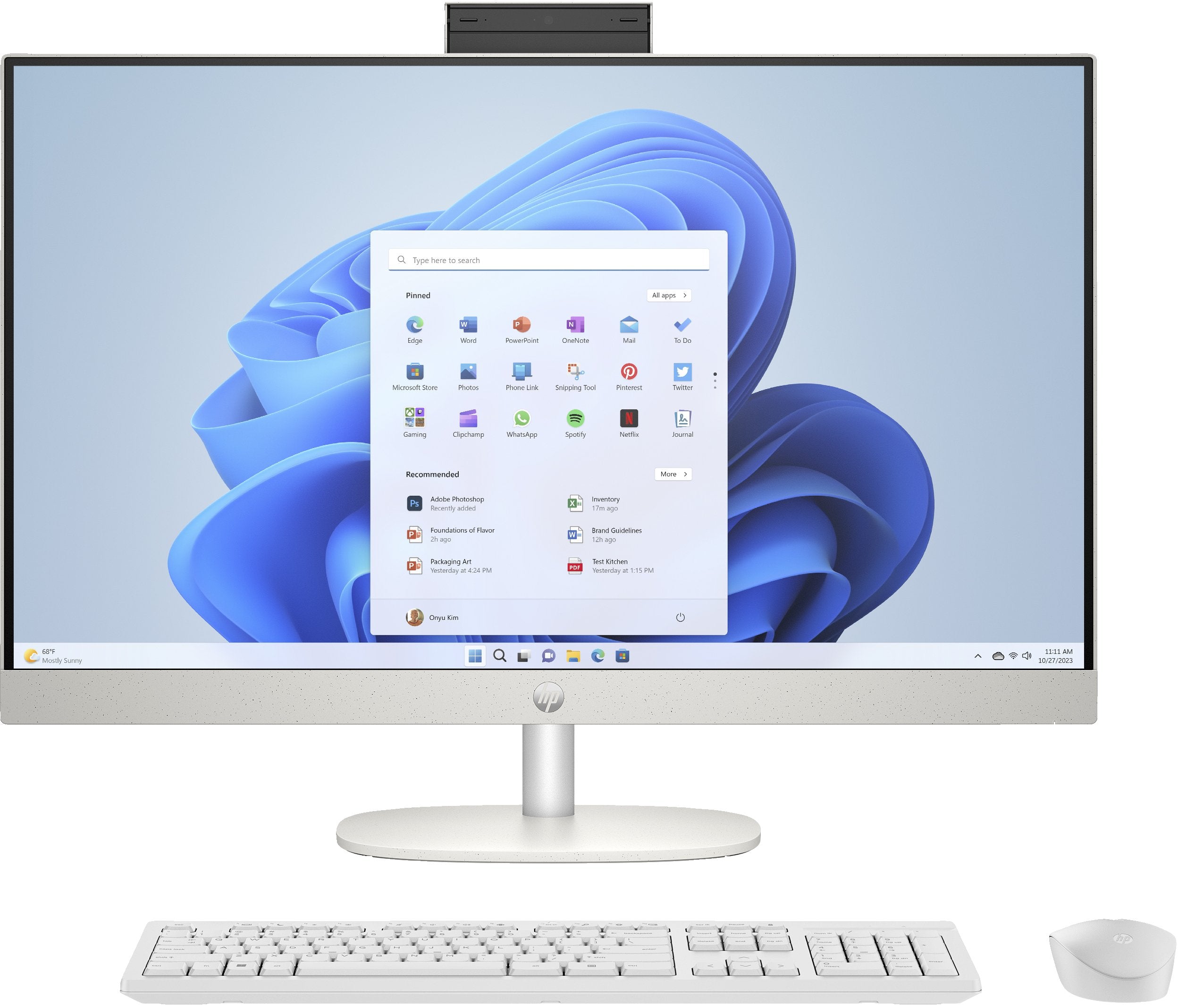 EAN 197497758795 - HP 27-cr0027ns AMD Ryzen™ 5 7520U 68,6 cm (27") 1920 x 1080 Pixeles PC todo en uno 16 GB LPDDR5-SDRAM 512 imagen 1