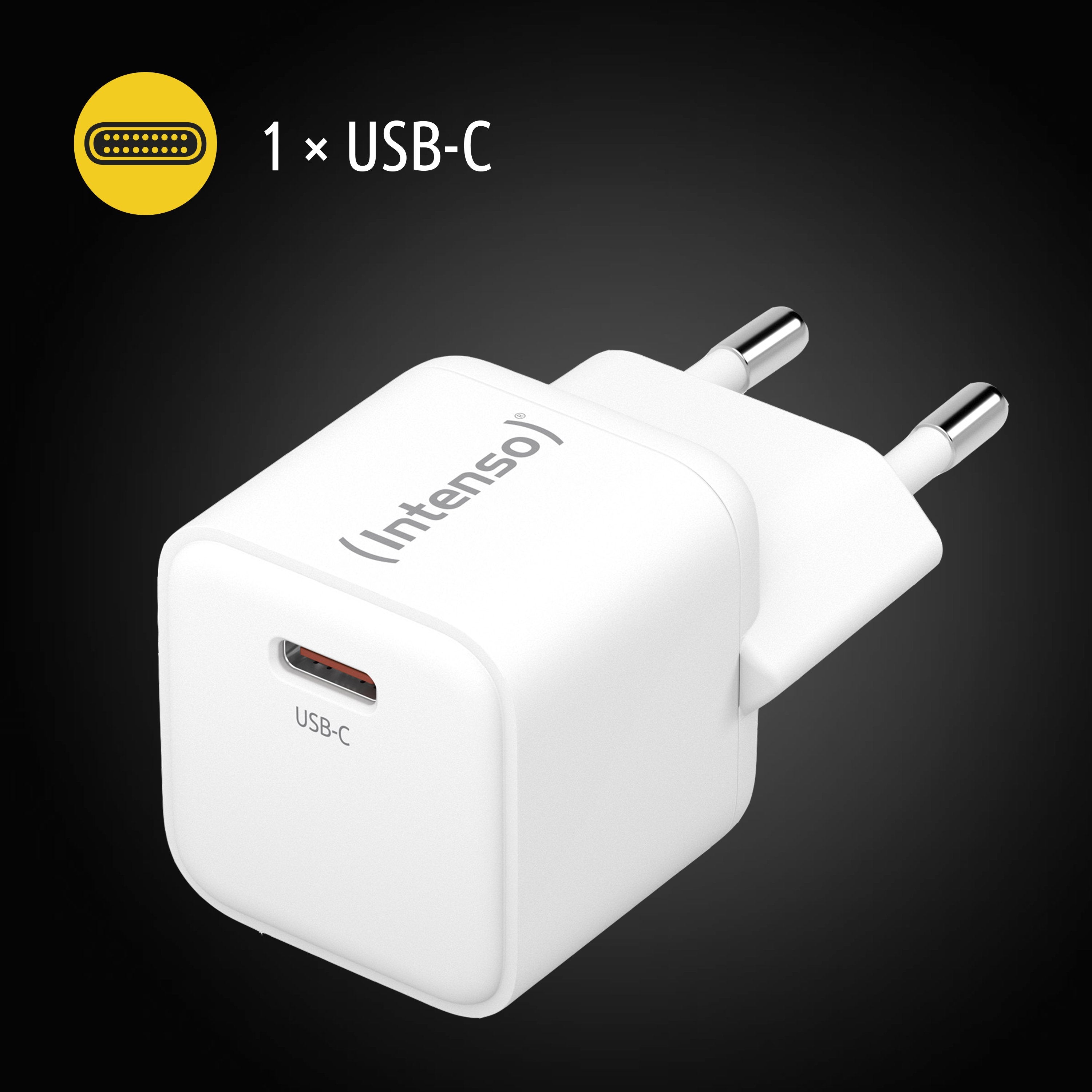 Cargador De Alimentación Intenso W30c Gan Blanco 1x Usb-C 30w