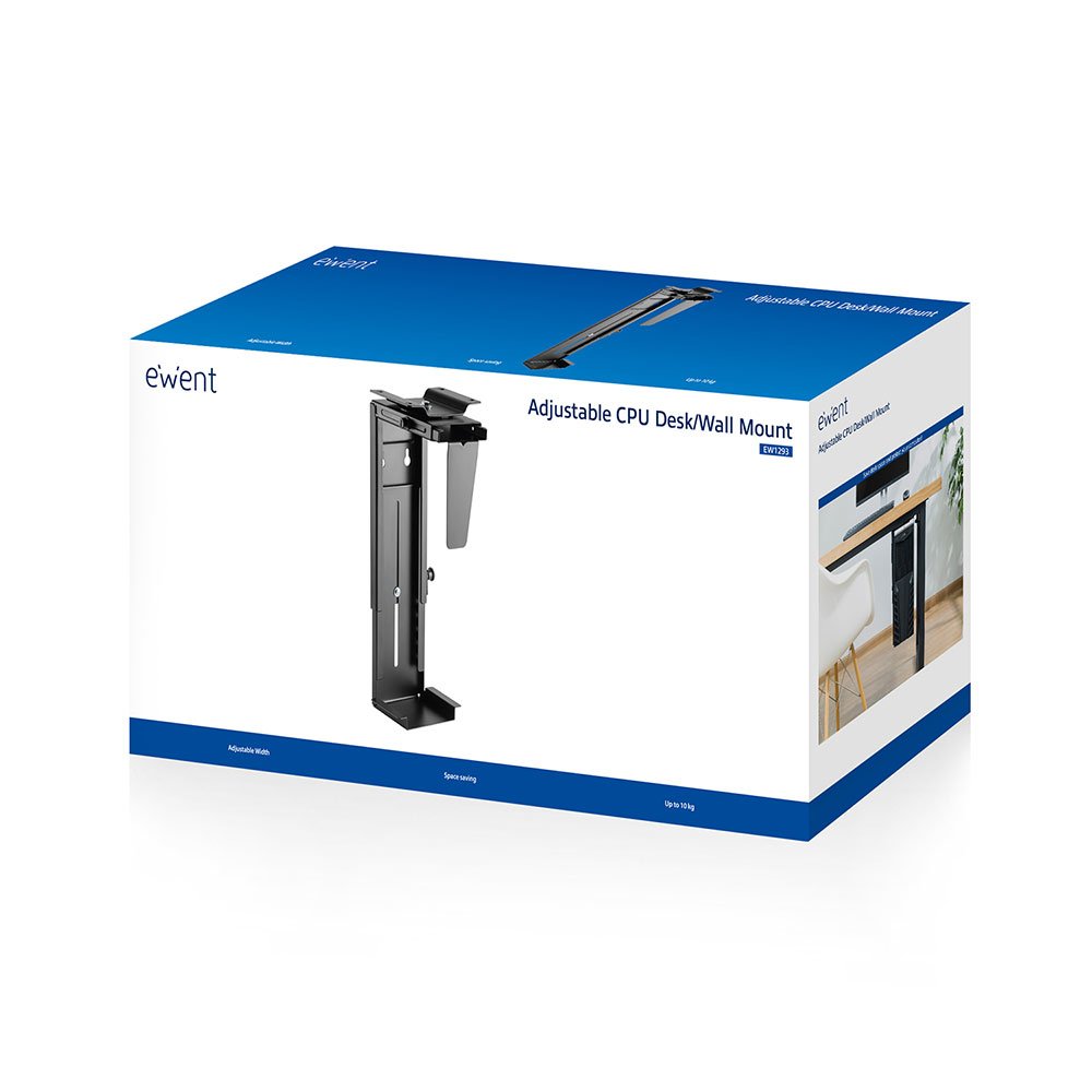 EAN 8054392619458 - Ewent EW1293 soporte de CPU Soporte para instalación de CPU bajo mesa Negro imagen 7