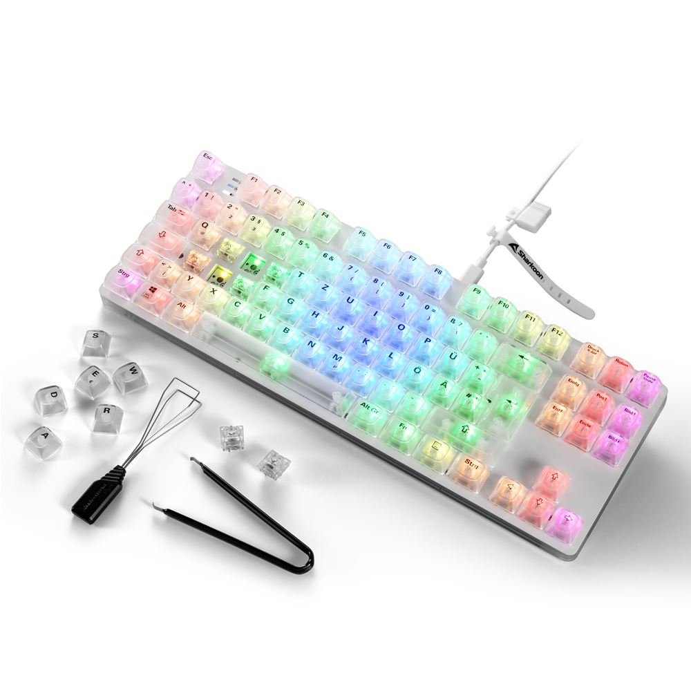 EAN 4044951040131 - Sharkoon 4044951040131 teclado Juego USB QWERTZ Alemán Blanco imagen 10