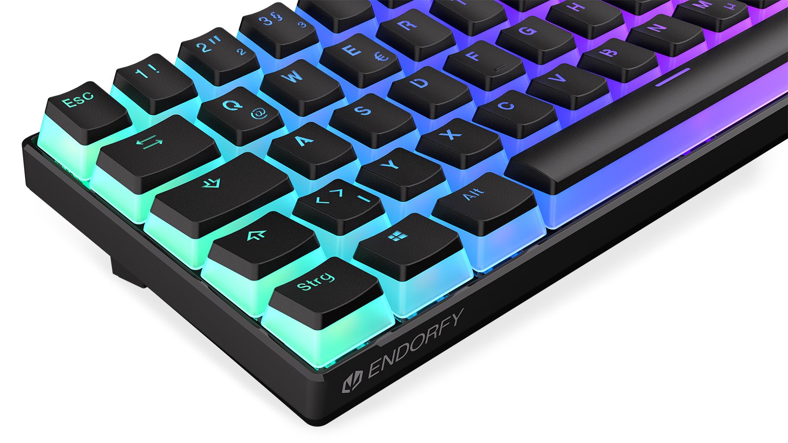 Teclado Alemán Endorfy Thock Compact Rf Inalámbrica + Usb Qwertz