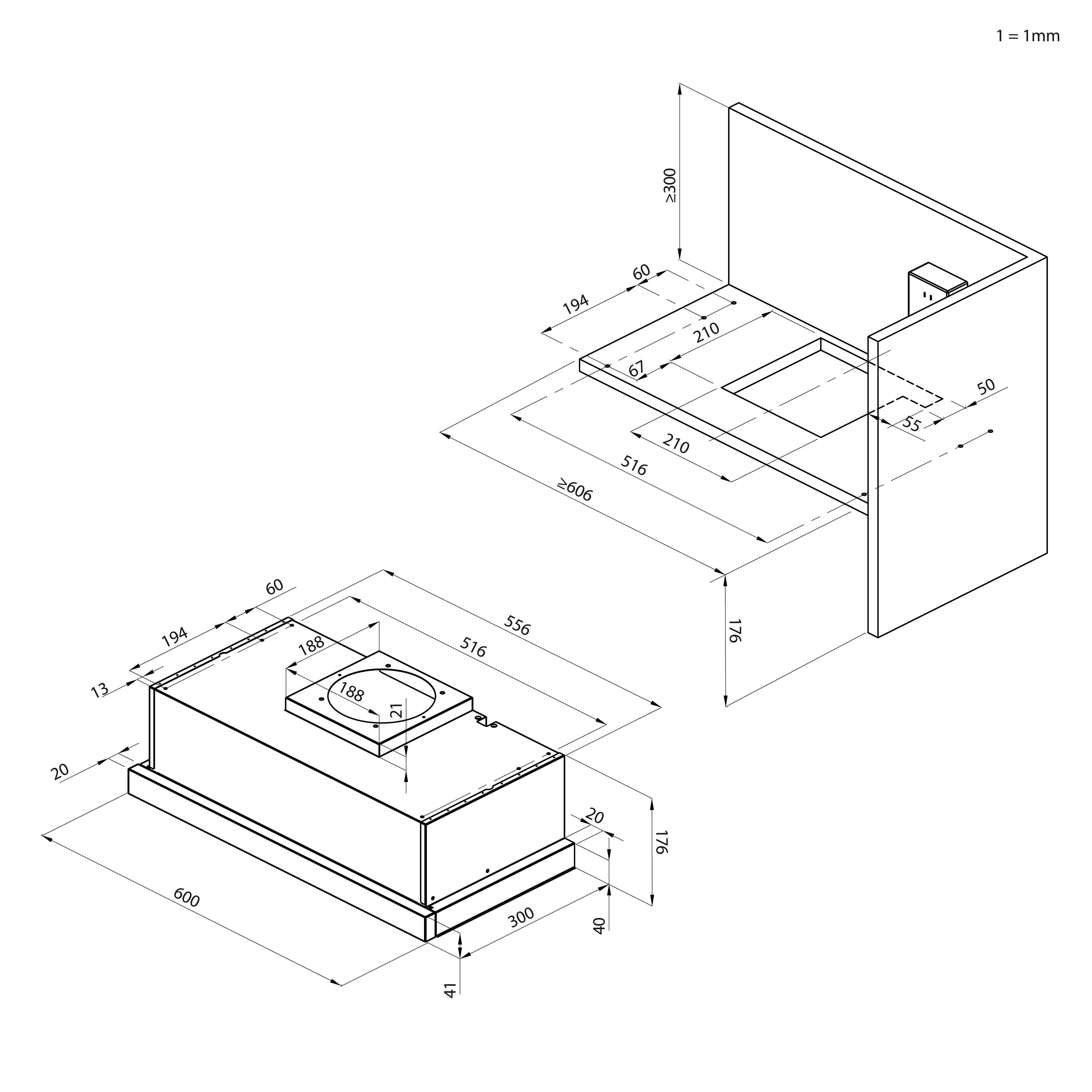 Okap Teleskopowy Cbt625x/2x