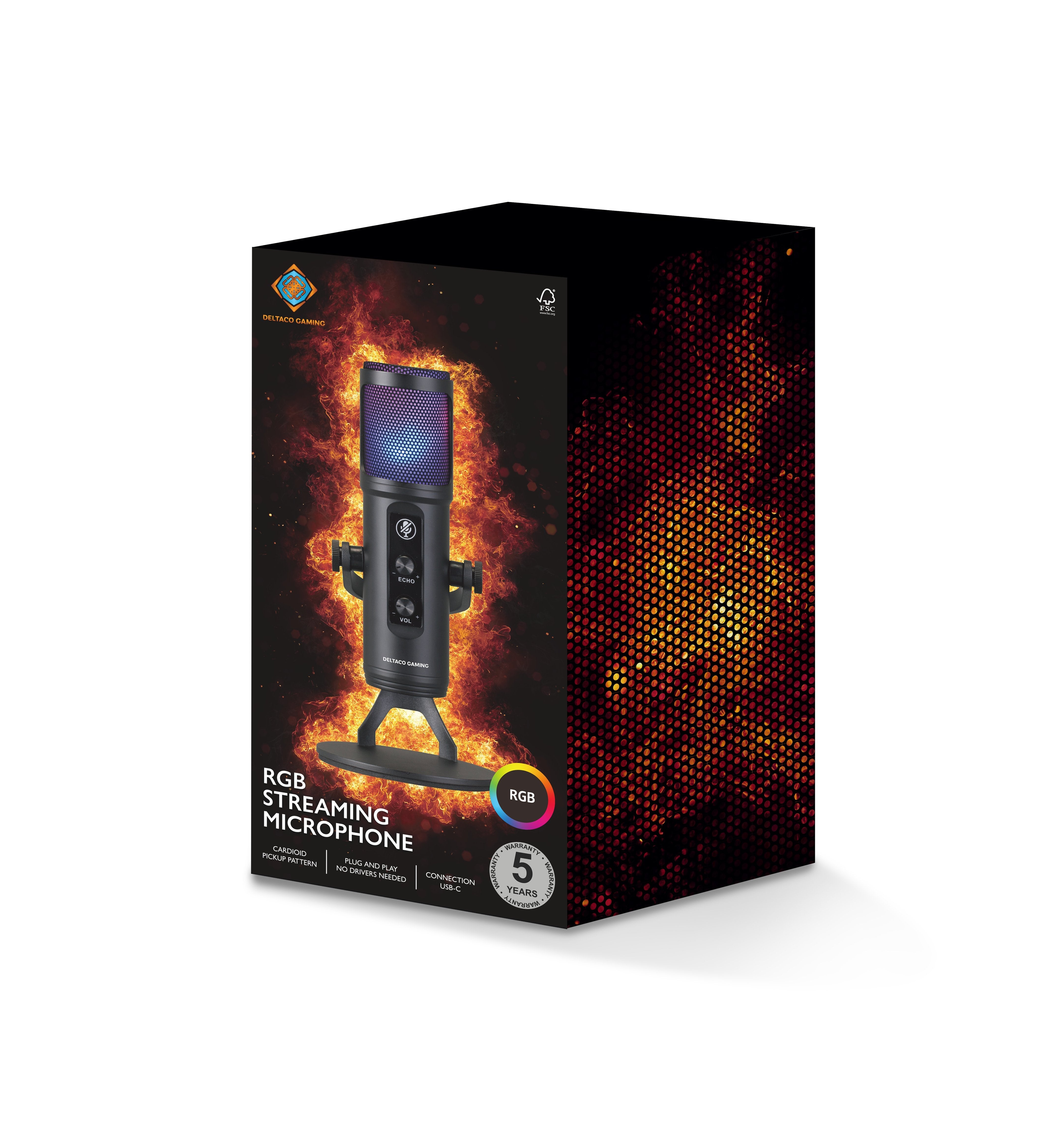 EAN 7333048060846 - Deltaco Gaming GAM-171 micrófono Negro Micrófono para crear podcasts imagen 11