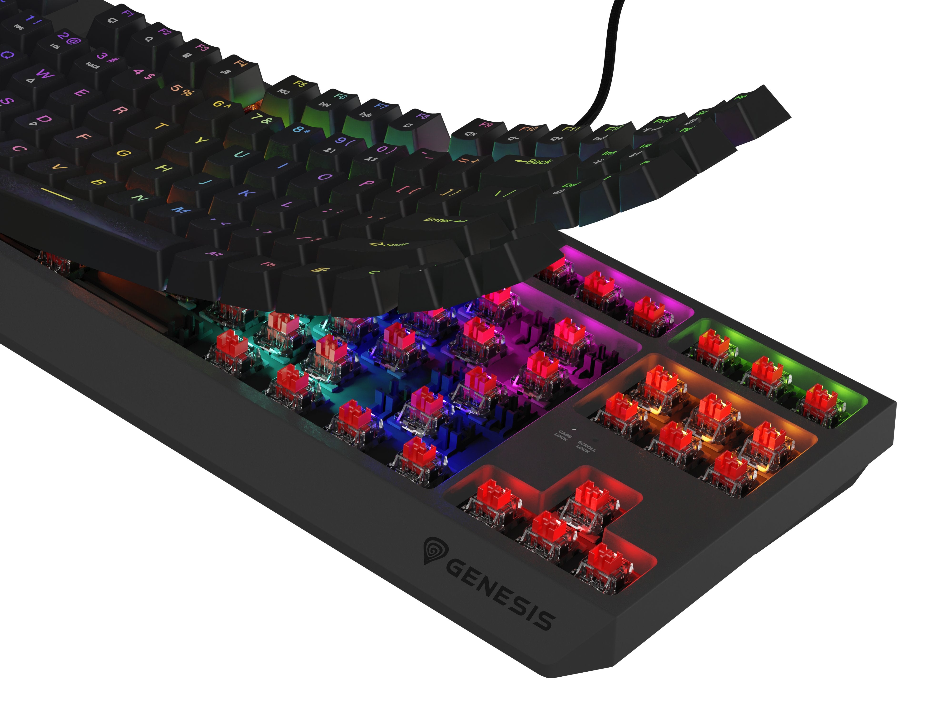 EAN 5901969443264 - GENESIS Thor 230 TKL Lite Outemu Red teclado Juego USB QWERTY Inglés Negro imagen 15