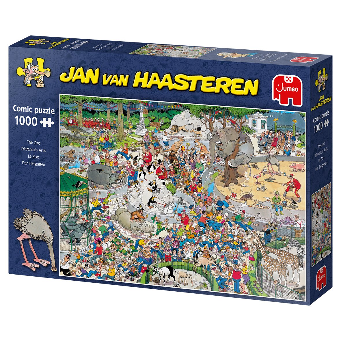 EAN 8710126014912 - Jan van Haasteren At the Zoo 1000 pcs Puzzle rompecabezas 1000 pieza(s) Cómics imagen 5