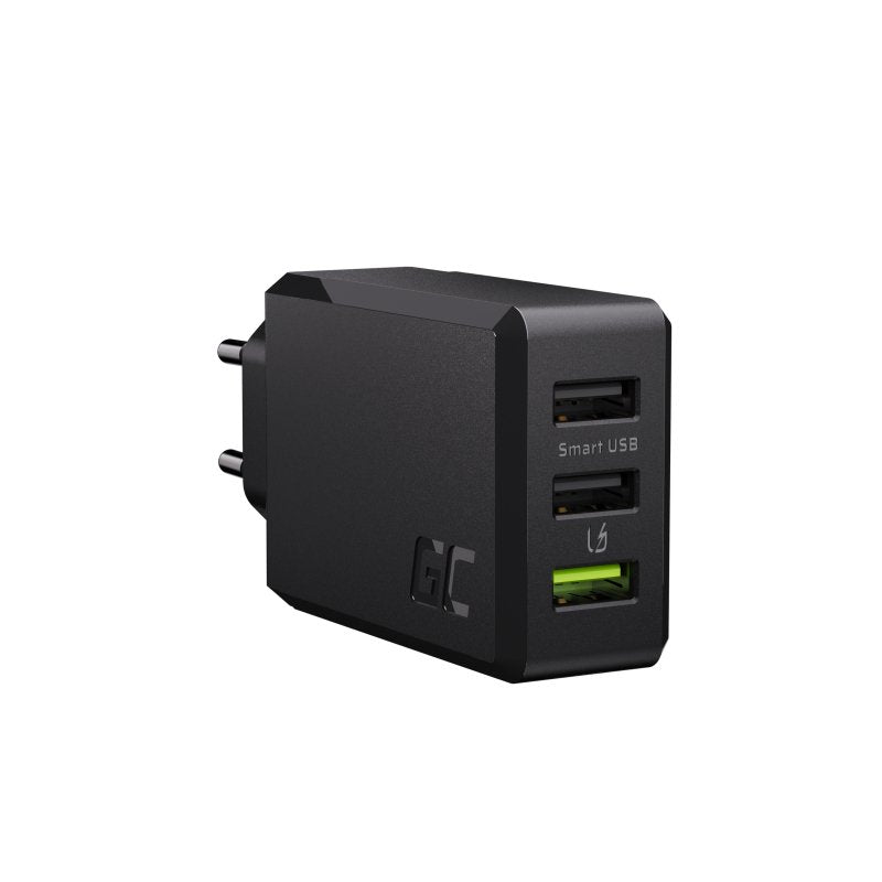Cargador Greencell Chargesource 3 3xusb 30w Con Carga Rápida Ultra Charge Y Smart Charge