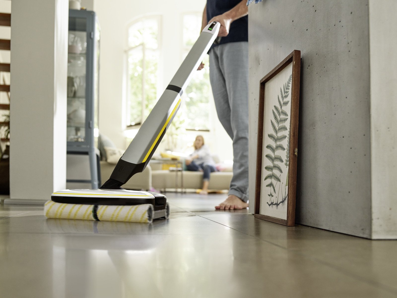 EAN 4054278975184 - Kärcher FC 7 CORDLESS Escoba eléctrica Batería Seca y húmeda Sin bolsa Negro, Blanco, Amarillo 2,85 Ah imagen 5