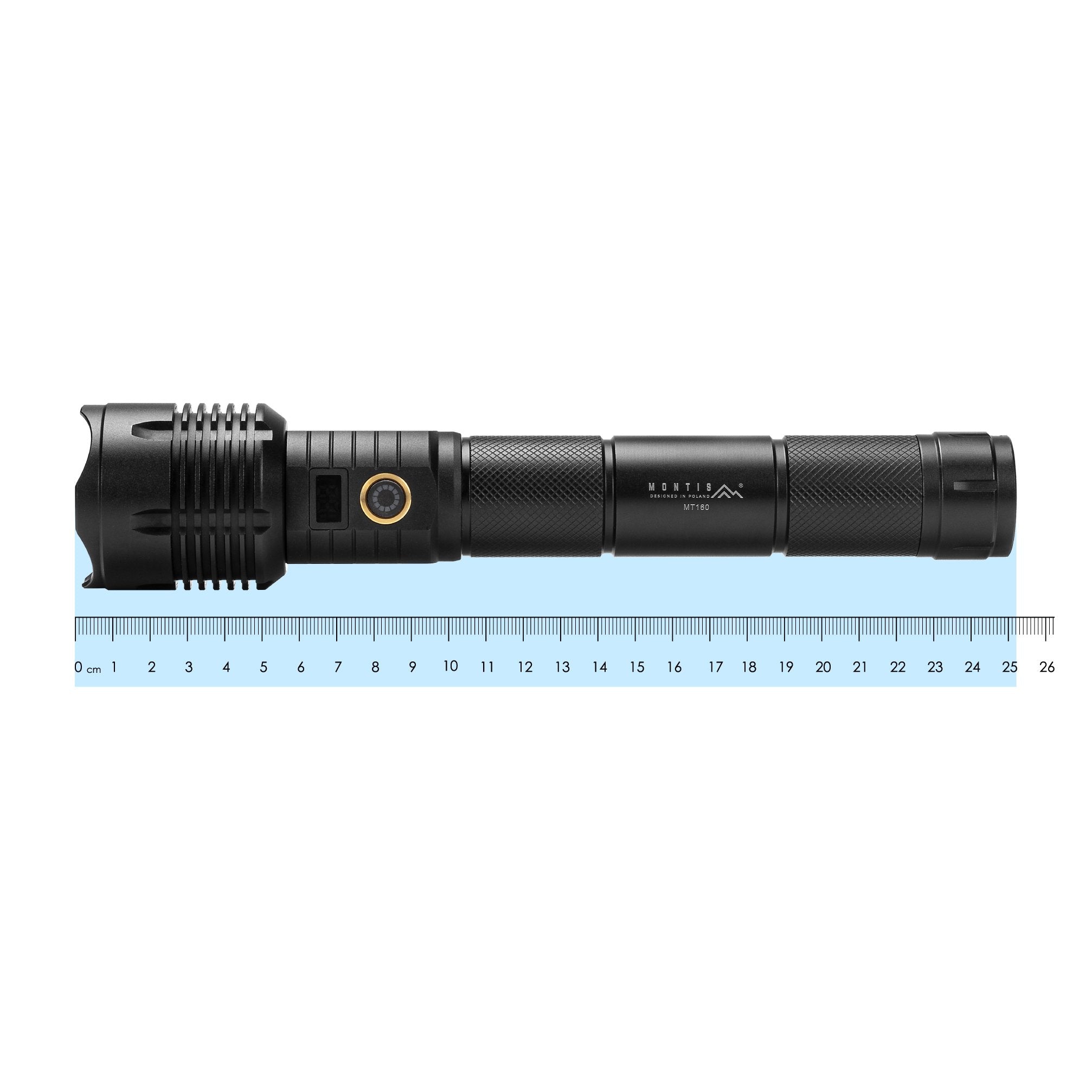 EAN 5901811410000 - Montis Taktyczna ręczna latarka akumulatorowa LED MT160 Negro Linterna de mano imagen 8