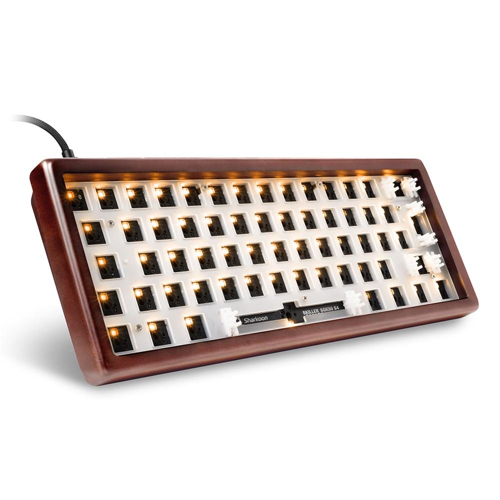 EAN 4044951042760 - Sharkoon SGK50 S4 teclado Hogar USB No Alemán Madera imagen 1
