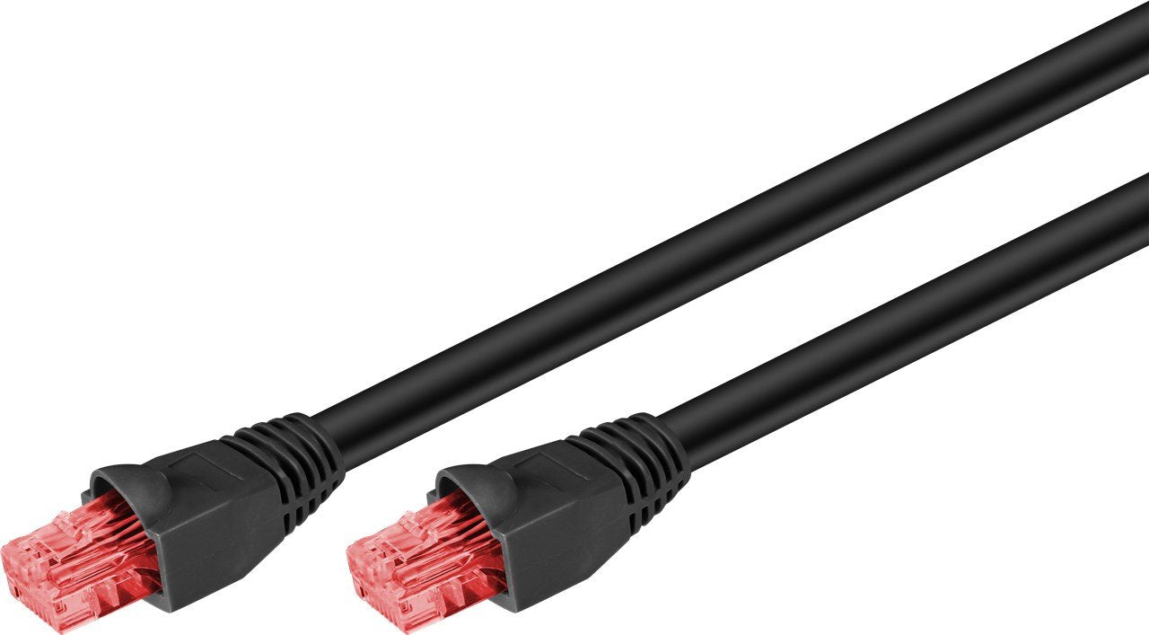 Goobay 55435 Cable De Red 30 M Cat6 U/Utp (Utp) Negro