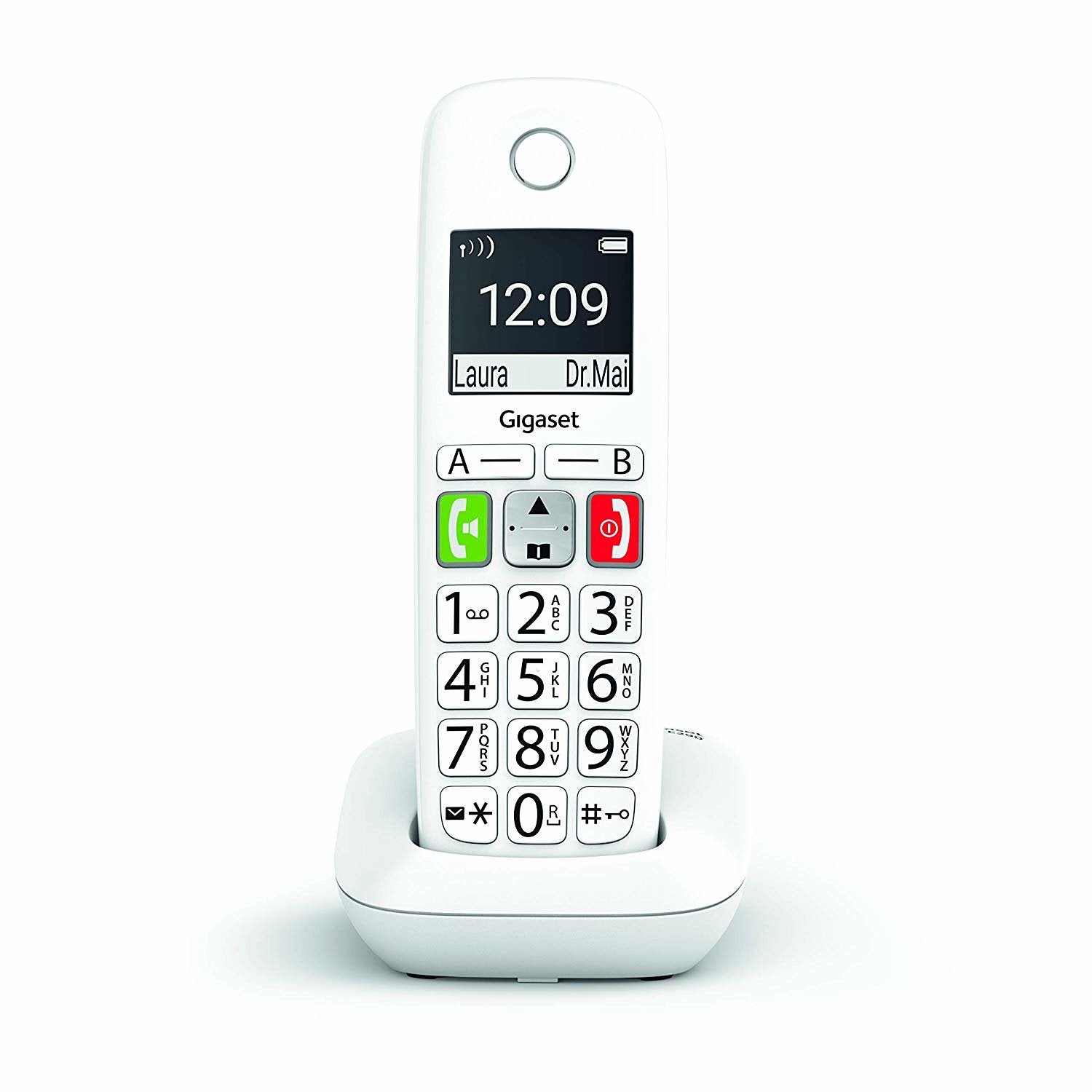 Telefono Fijo Inalambrico Gigaset E290 Blanco 150 Numeros - 21 Tonos