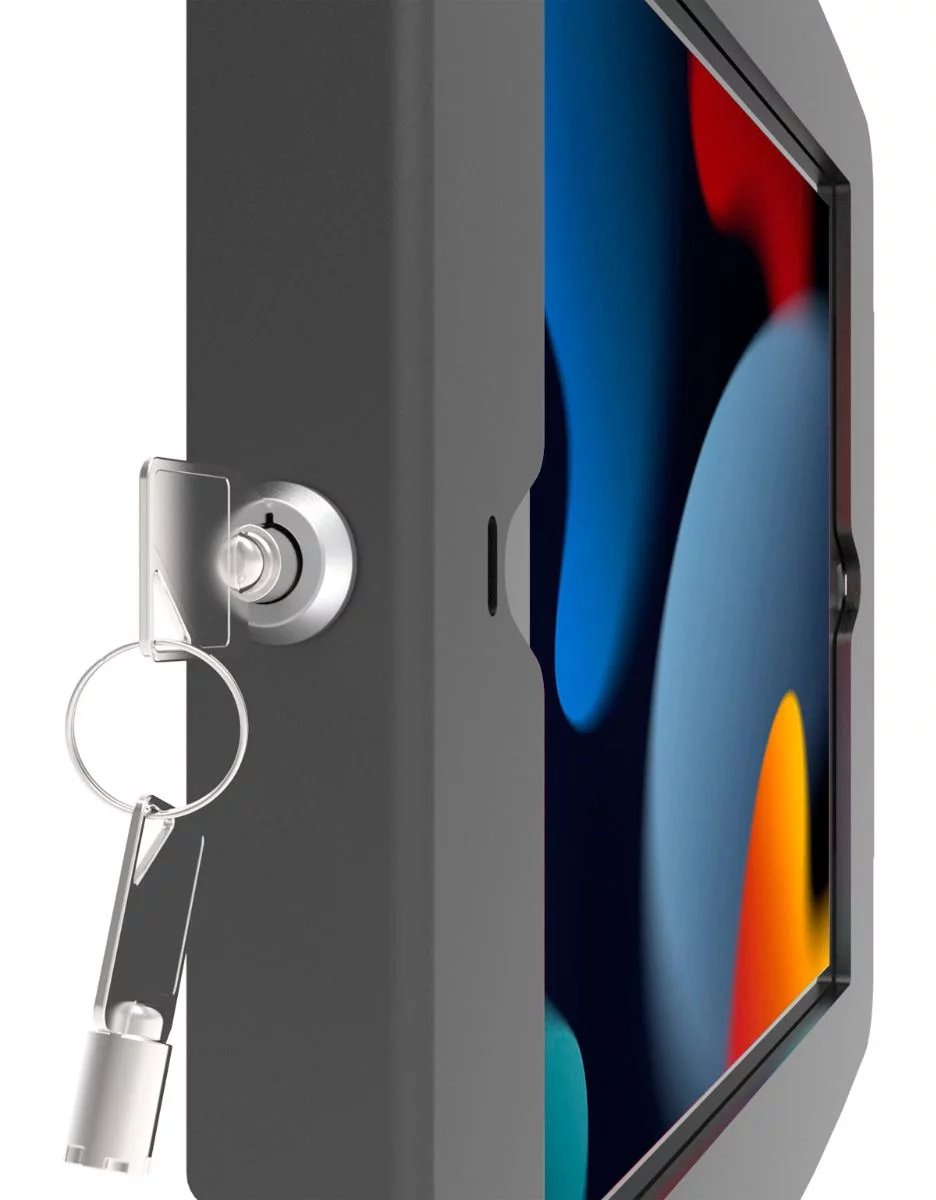 Ipad 10.2" Space Enclosure Rail Mount Black