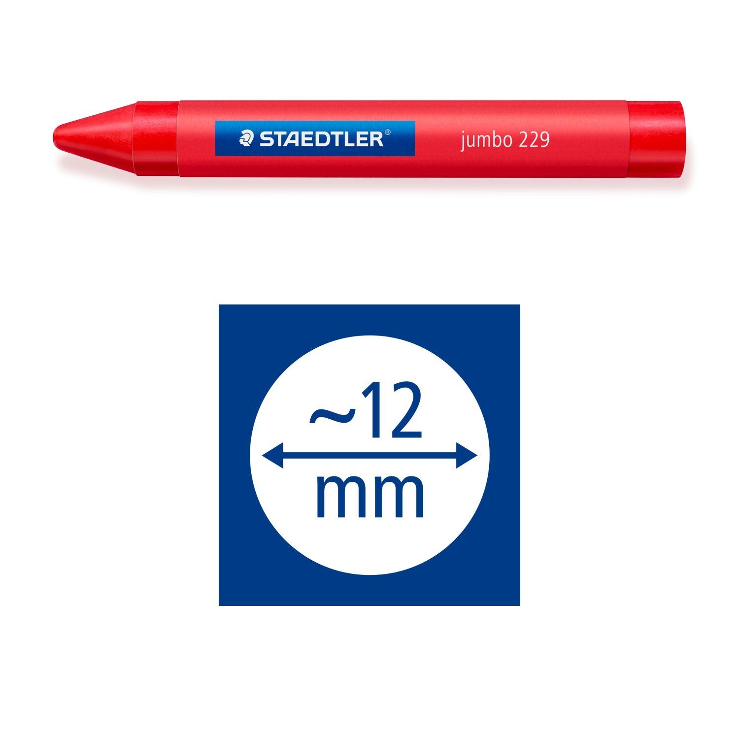 Staedtler Wachsmalkreide Noris Jumbo 12er-Set 12mm Retail