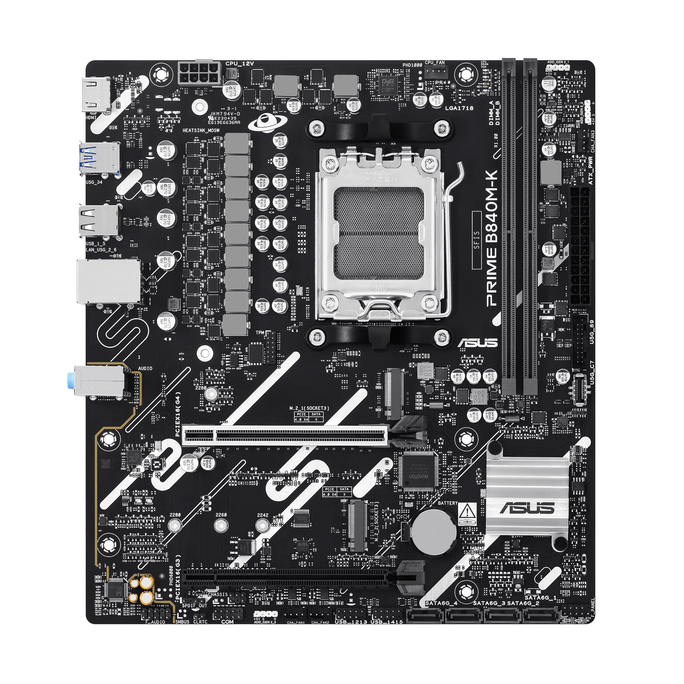 Placa Base Asus Prime B840m-K Amd,Am5,Ddr5,Matx 90mb1pk0-M0eay0