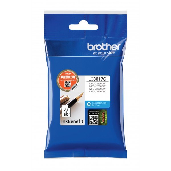 EAN 4977766767644 - Brother LC-3617C cartucho de tinta 1 pieza(s) Original Rendimiento estándar Cian imagen 1