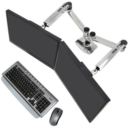 Soporte Ergotron Lx Series Dual Side-By-Side Arm 68,6 Cm (27") Plata