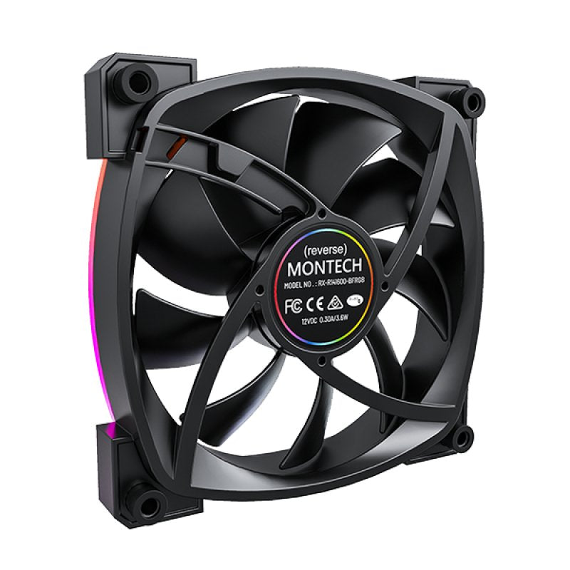 EAN 4710562741285 - Montech RX140 PWM Carcasa del ordenador Ventilador 14 cm Negro 1 pieza(s) imagen 4