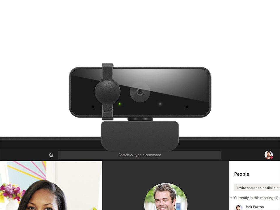 EAN 0195892122470 - Lenovo Essential FHD Gen2 cámara web 1920 x 1080 Pixeles USB 2.0 Negro imagen 7