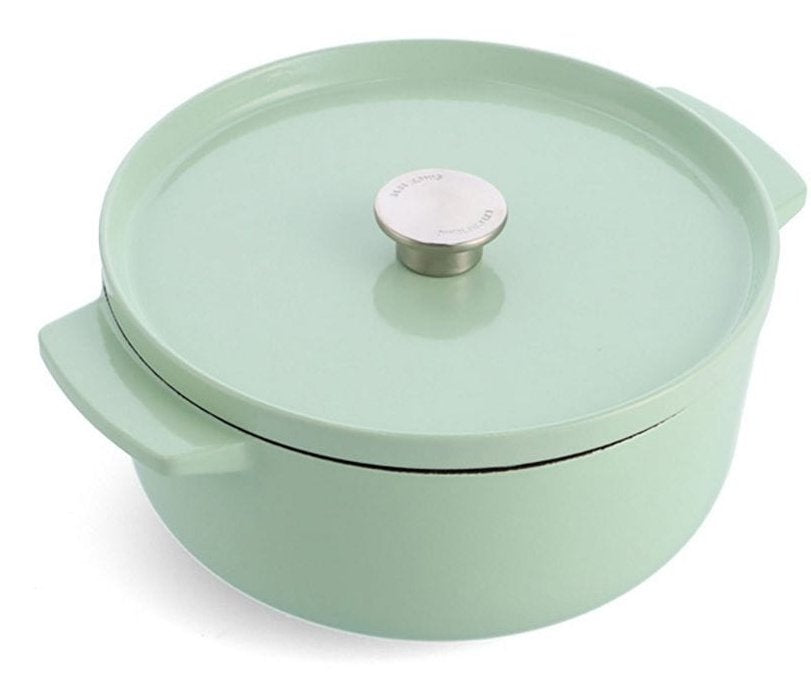 Kitchenaid Bräter Mit Deckel Gusseisen 26cm, Hellgrün