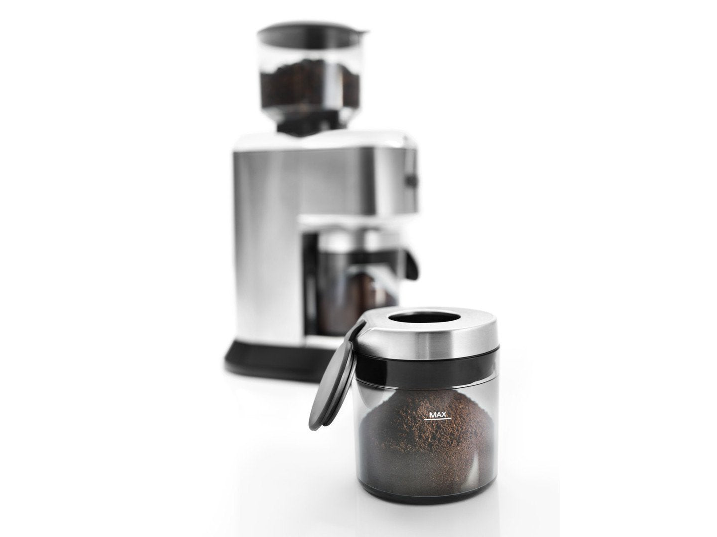EAN 8004399331297 - De’Longhi KG 520.M molinillo de café 150 W Negro, Acero inoxidable imagen 5