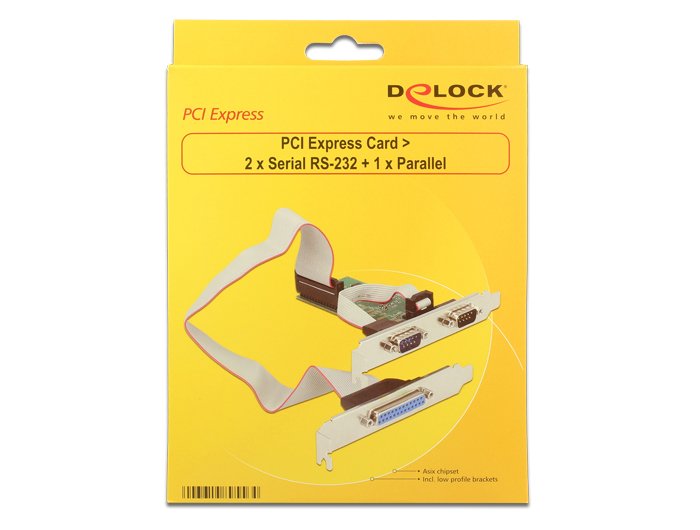 Tarjeta Pci Expr Delock 2x D-Sub9 + 1x D-Sub25