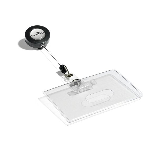 Durable Portatarjetas De Identificación Horizontal Jojo F 1 Tarjeta De Identificación De Empresa, Pack De 10