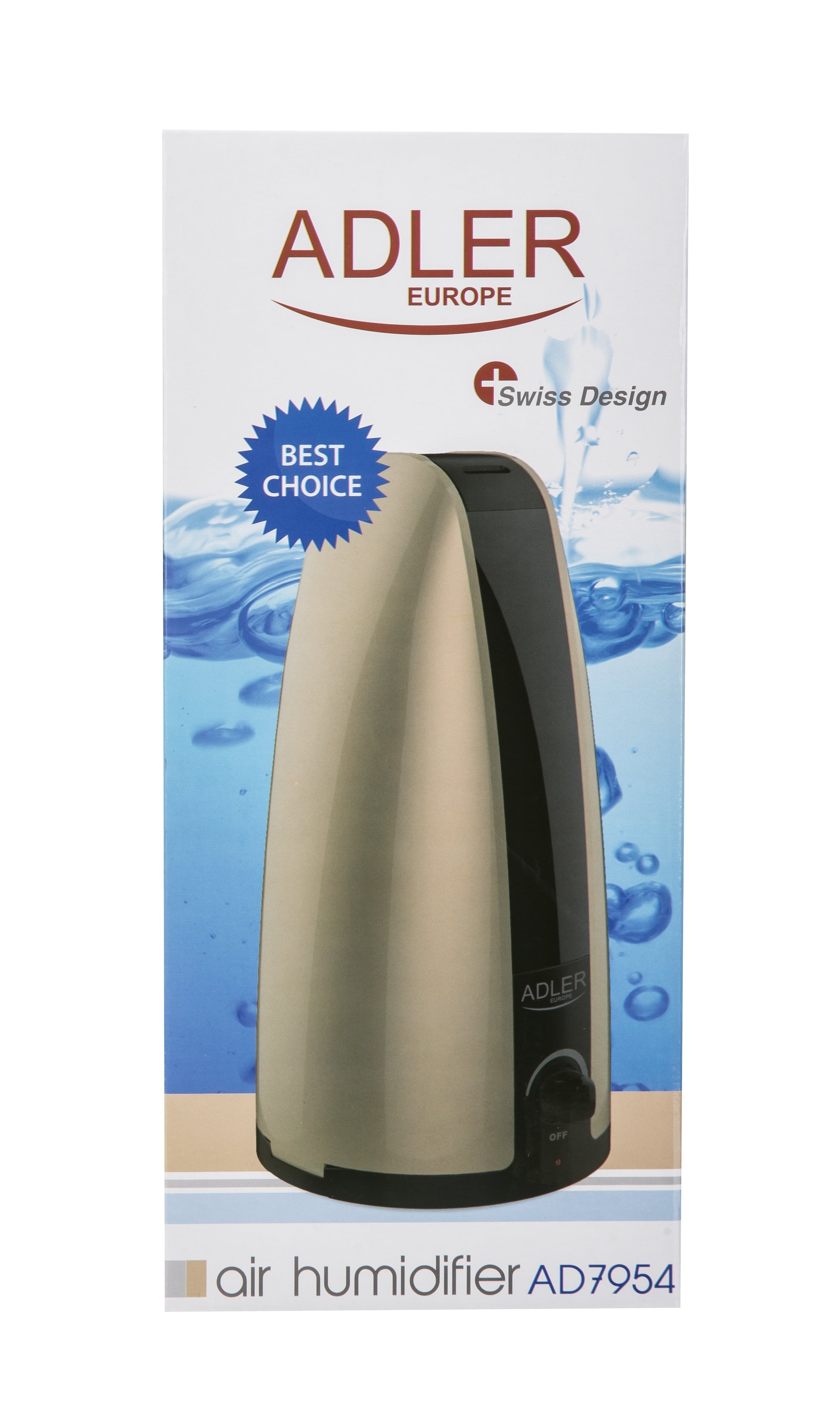 EAN 5908256834156 - Adler AD 7954 humidificador 1 L Negro, Oro 18 W imagen 3