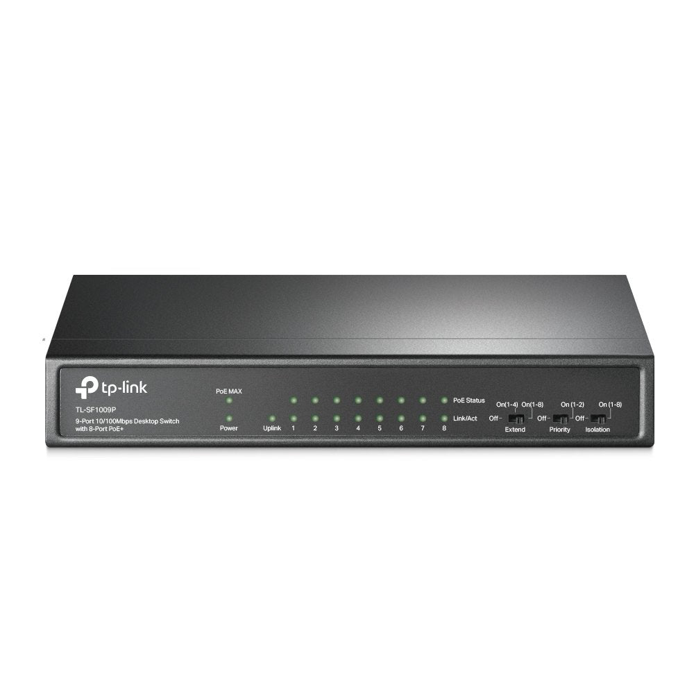 Switch Tp-Link Tl-Sf1009p 9 Puertos Rj-45 10 100 Poe