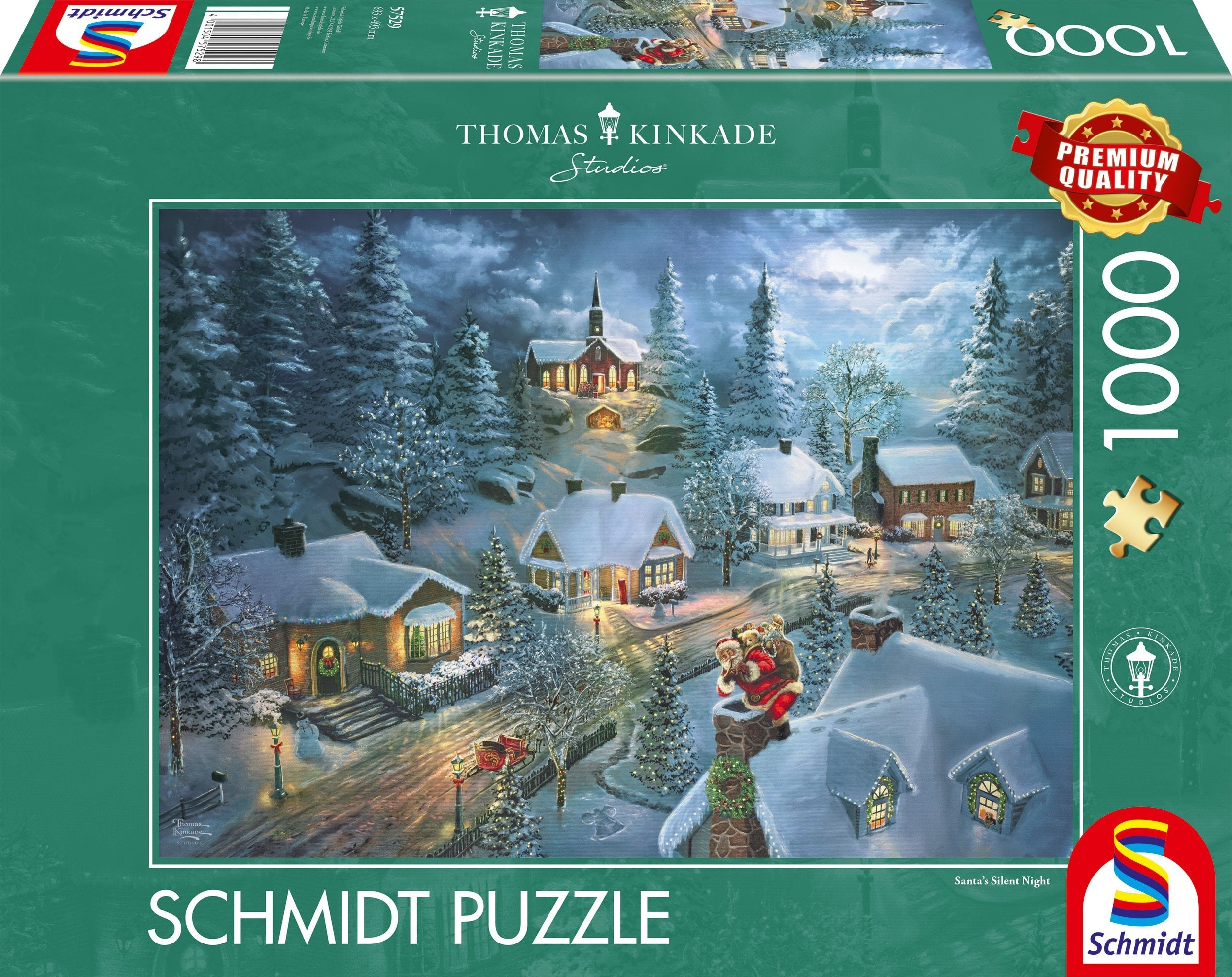 Schmidt Spiele Thomas Kinkade Studios: Santa'S Silent Night (1000 Teile) 57529