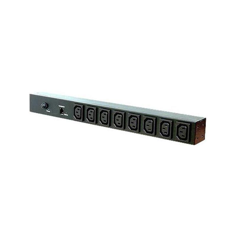8 Ports Rack Pdu 1u 16a 230v Iec320 C20 Plug 8xc14