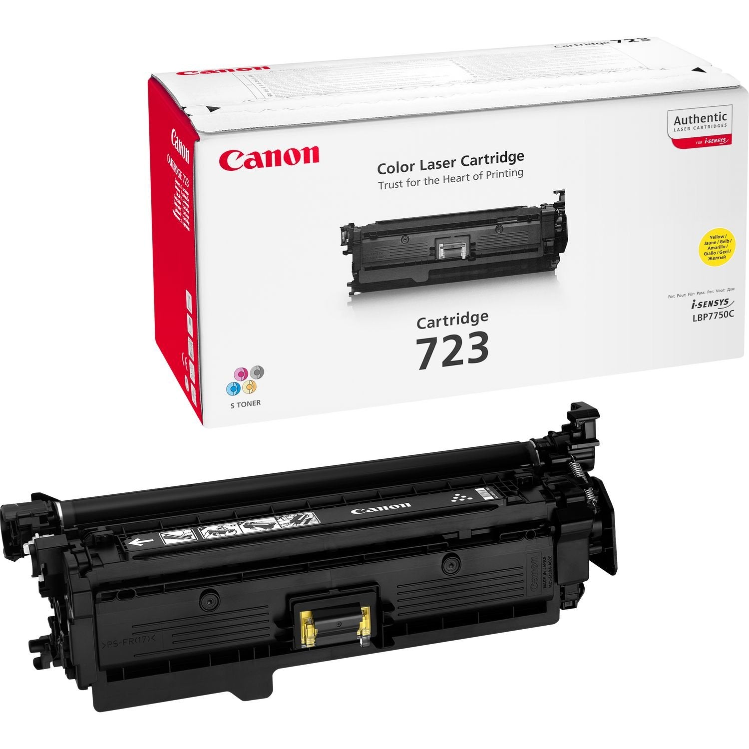 EAN 4960999571997 - Canon 723Y cartucho de tóner 1 pieza(s) Original Amarillo imagen 1