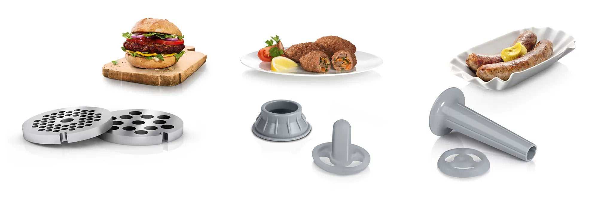 EAN 4242005135622 - Bosch MFW2520W picadora 1500 W Acero inoxidable, Blanco imagen 3