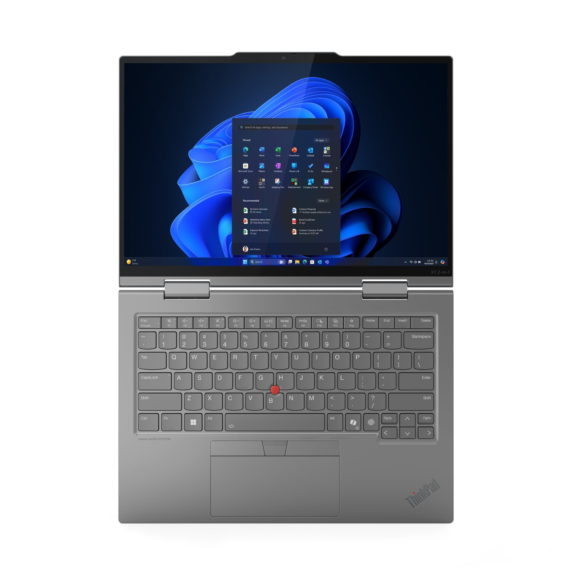 Portátil Thinkpad X1 Series X1 2-In-1 G10 14  2.8k Oled 500n 120hz Touch Intel Core Ultra 7 258v 32gb Lp5x-8533 1tb Ssd Win 11 Pro 3yr Depot