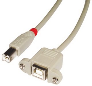 Lindy Usb 2.0 Verlängerung Typ B/B M/F 1m