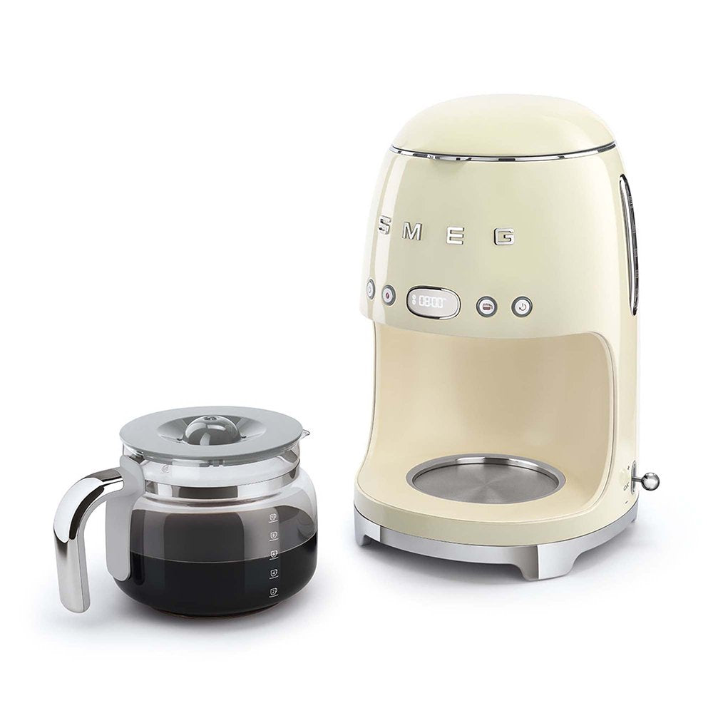 Cafetera De Goteo Smeg Dcf02creu 1,4 L, 1050 W, Color Crema