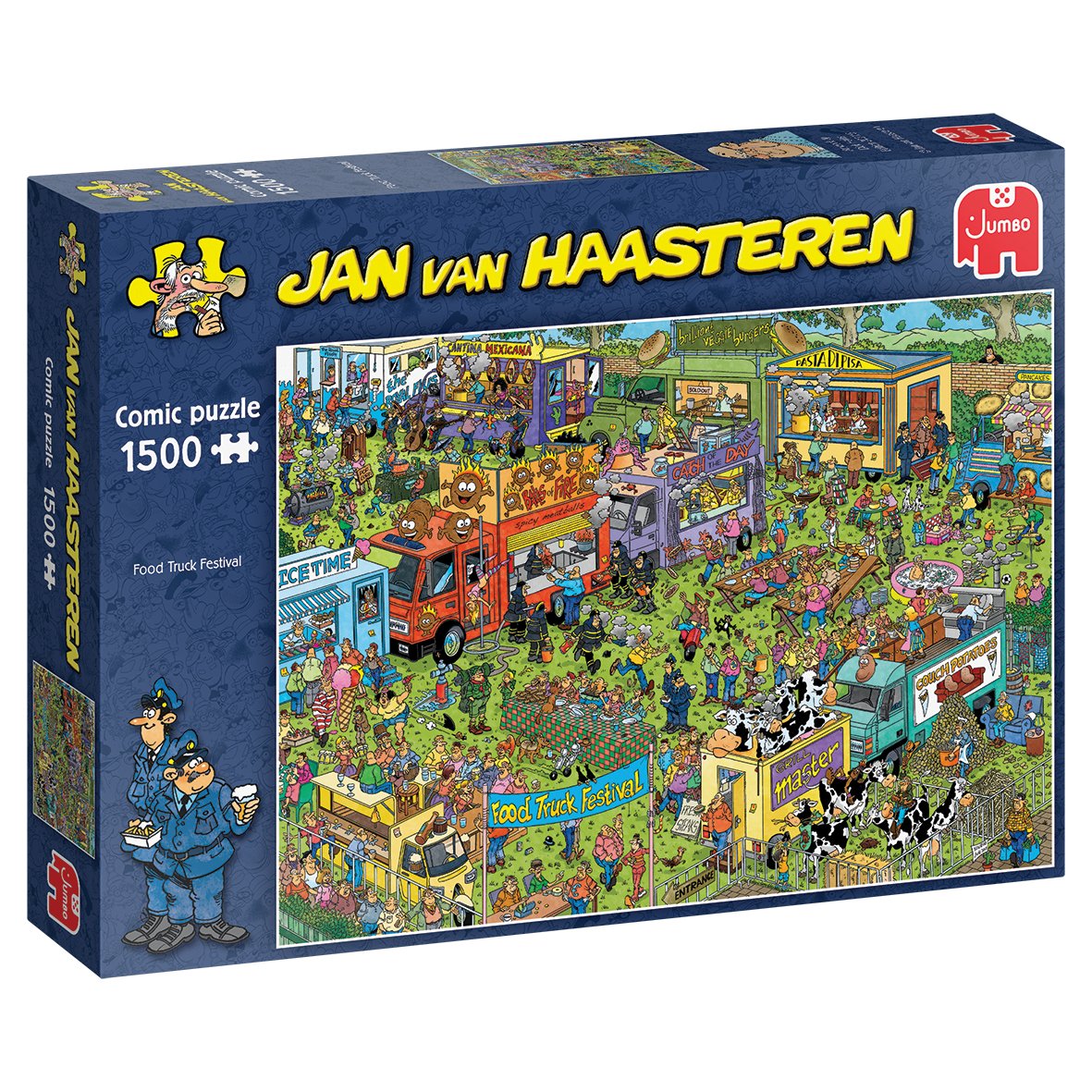 EAN 8710126200421 - Jan van Haasteren Food Truck Festival 1500 pcs Puzzle rompecabezas 1500 pieza(s) Cómics imagen 1