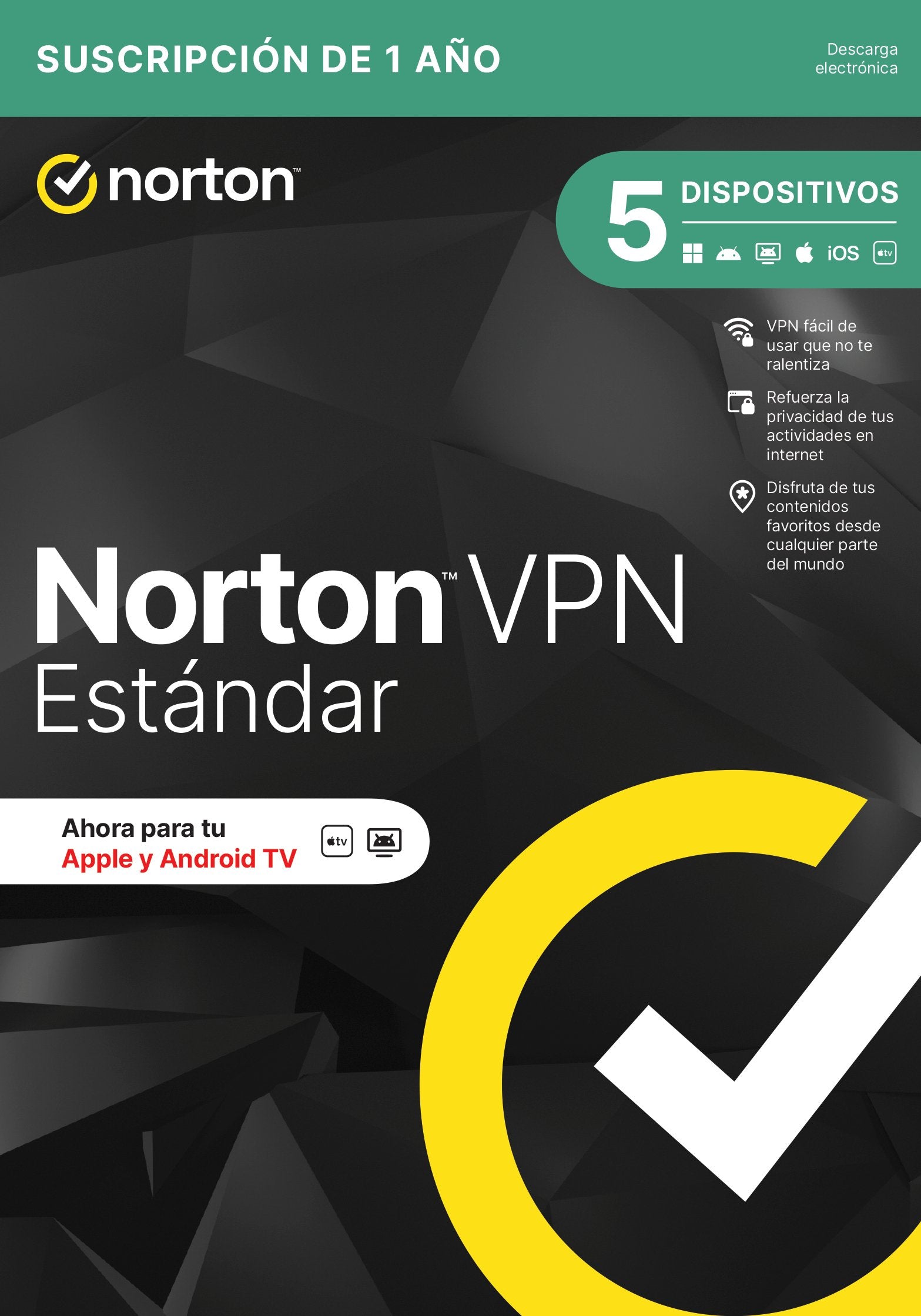 EAN 5397231036805 - Norton VPN Standard Gestión de seguridad Español 1 licencia(s) 1 año(s) imagen 1