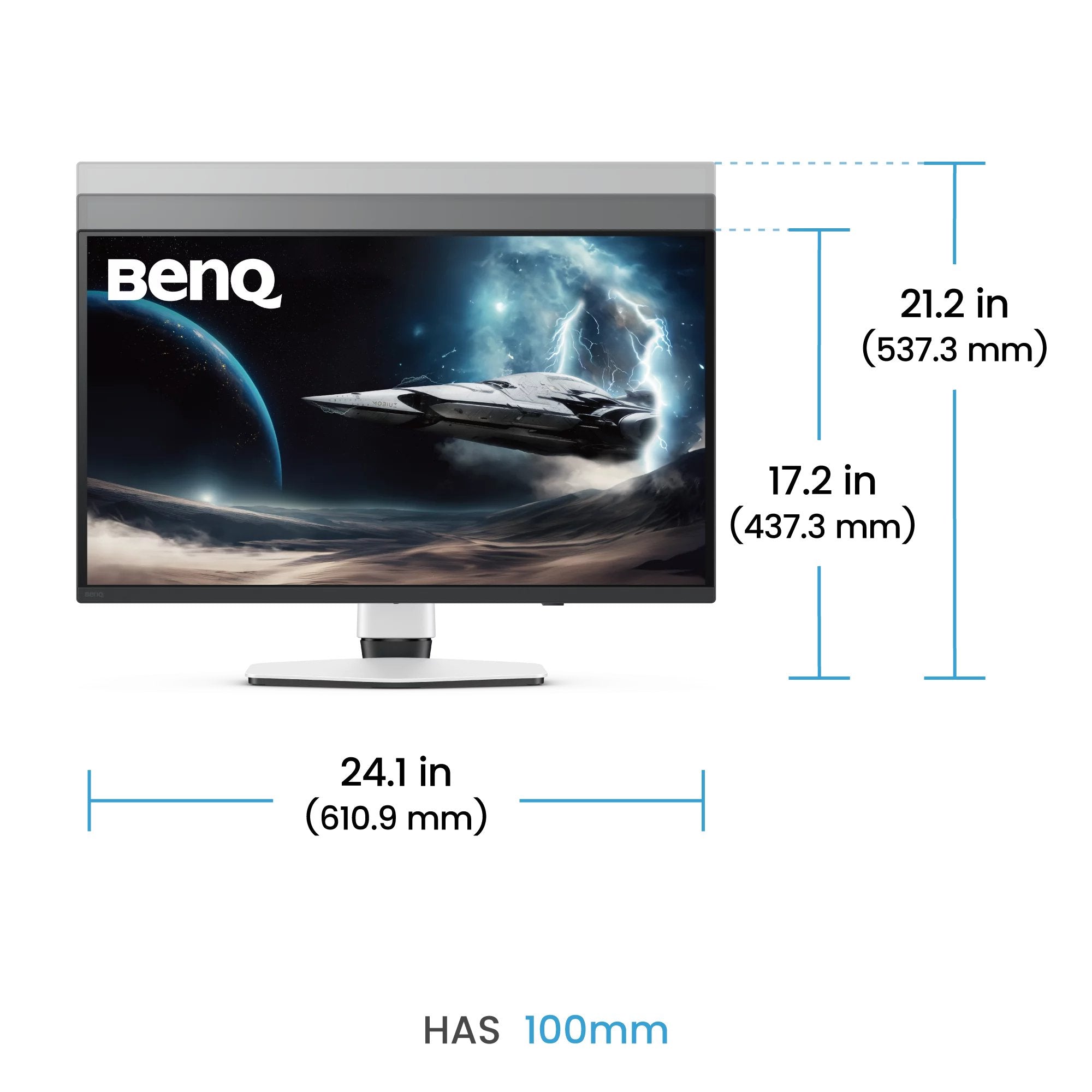 Monitor Benq Ex271uz 26.5" 3840 X 2160 Pixeles 4k Ultra Hd Oled Negro, Blanco
