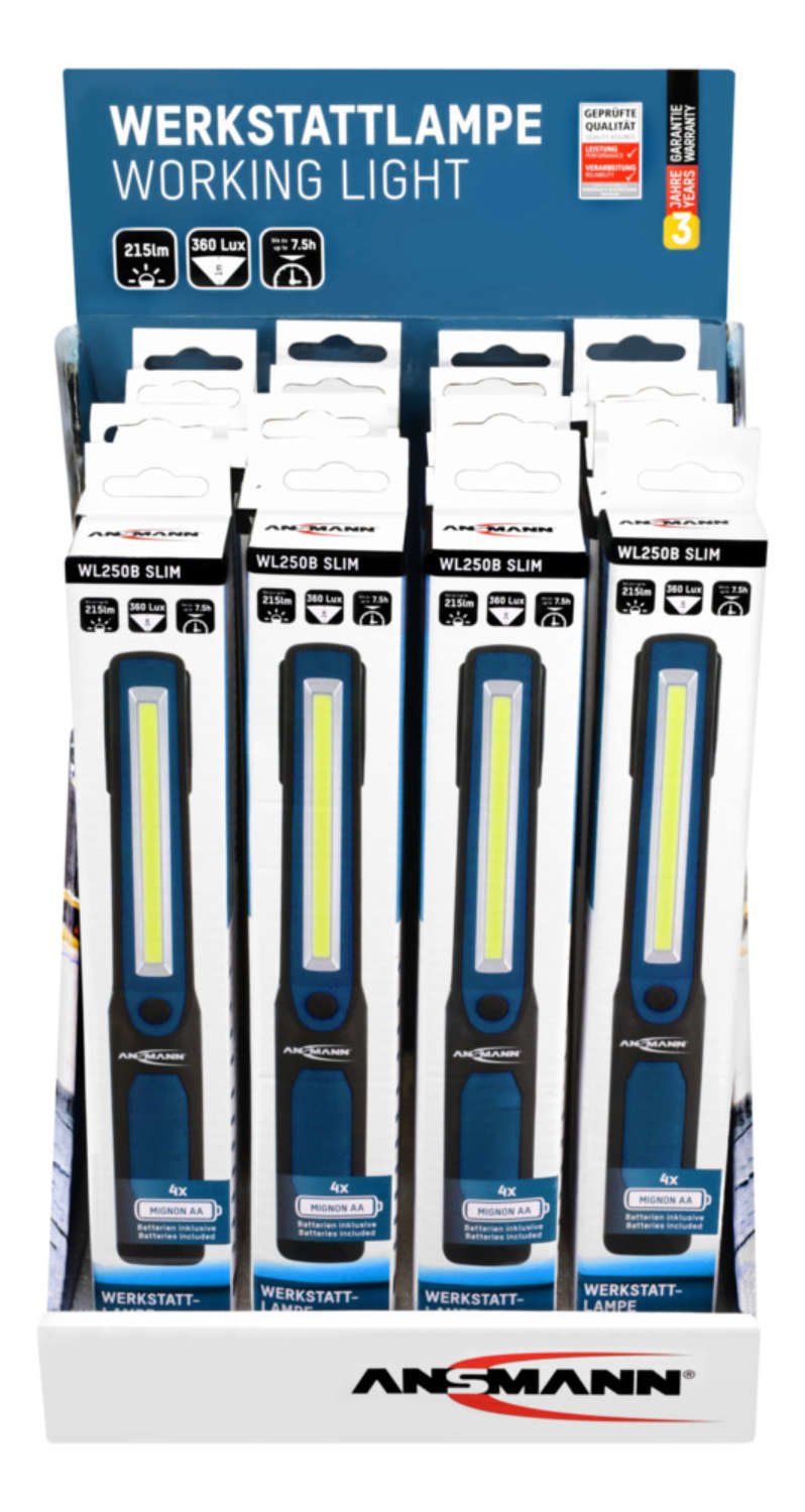 Ansmann Wl250b Negro, Azul Linterna De Mano Cob Led