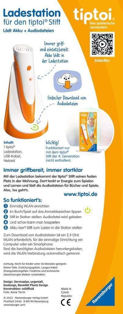 Ravensburger Tiptoi Estación De Carga Para Bolígrafos 00111