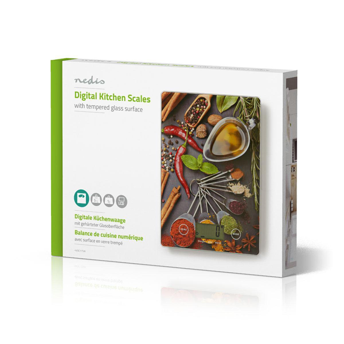 Bascula Cocina Nedis Plastico