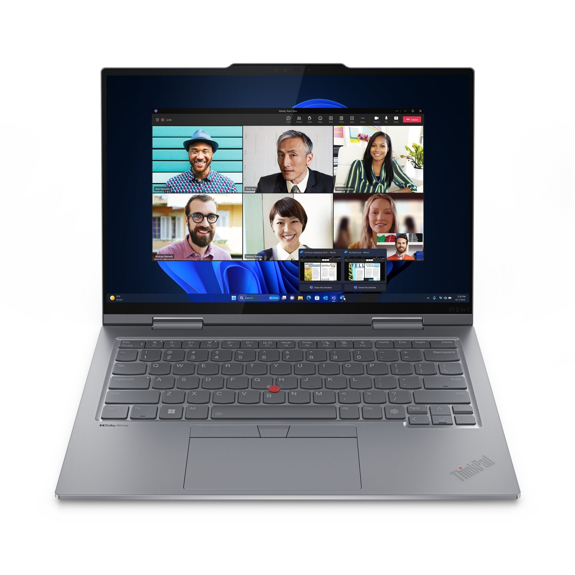 Portátil Lenovo Thinkpad X1 2-In-1 Gen 9 Ultra 7 155u 32gb 1tb Ssd 14"Tactil W11pro Quectel 5g With Esim 3 Años Premier Support + Co2 Offset 0.5 Ton