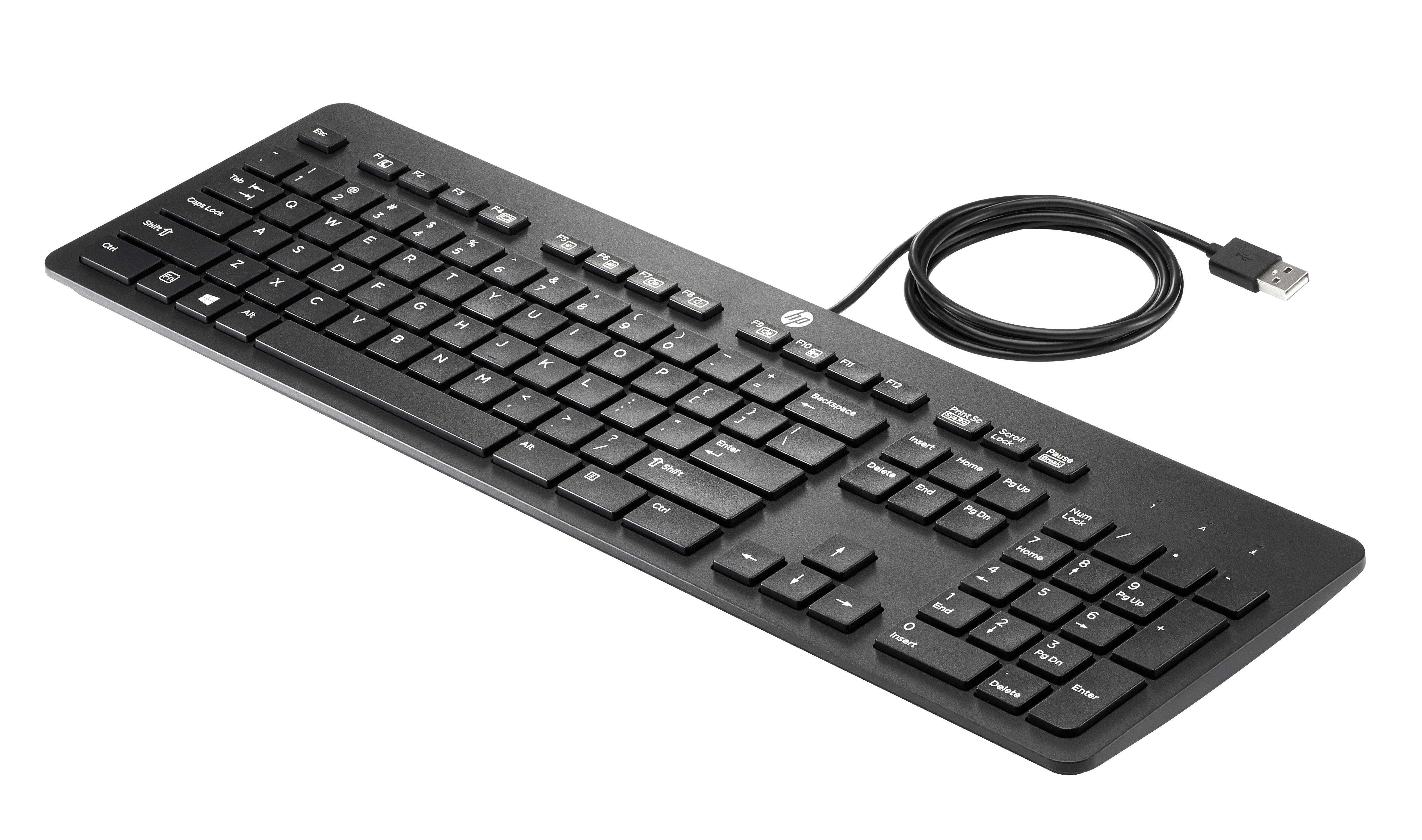 EAN 5704174113355 - HP USB Business Slim Keyboard teclado Oficina Negro imagen 1