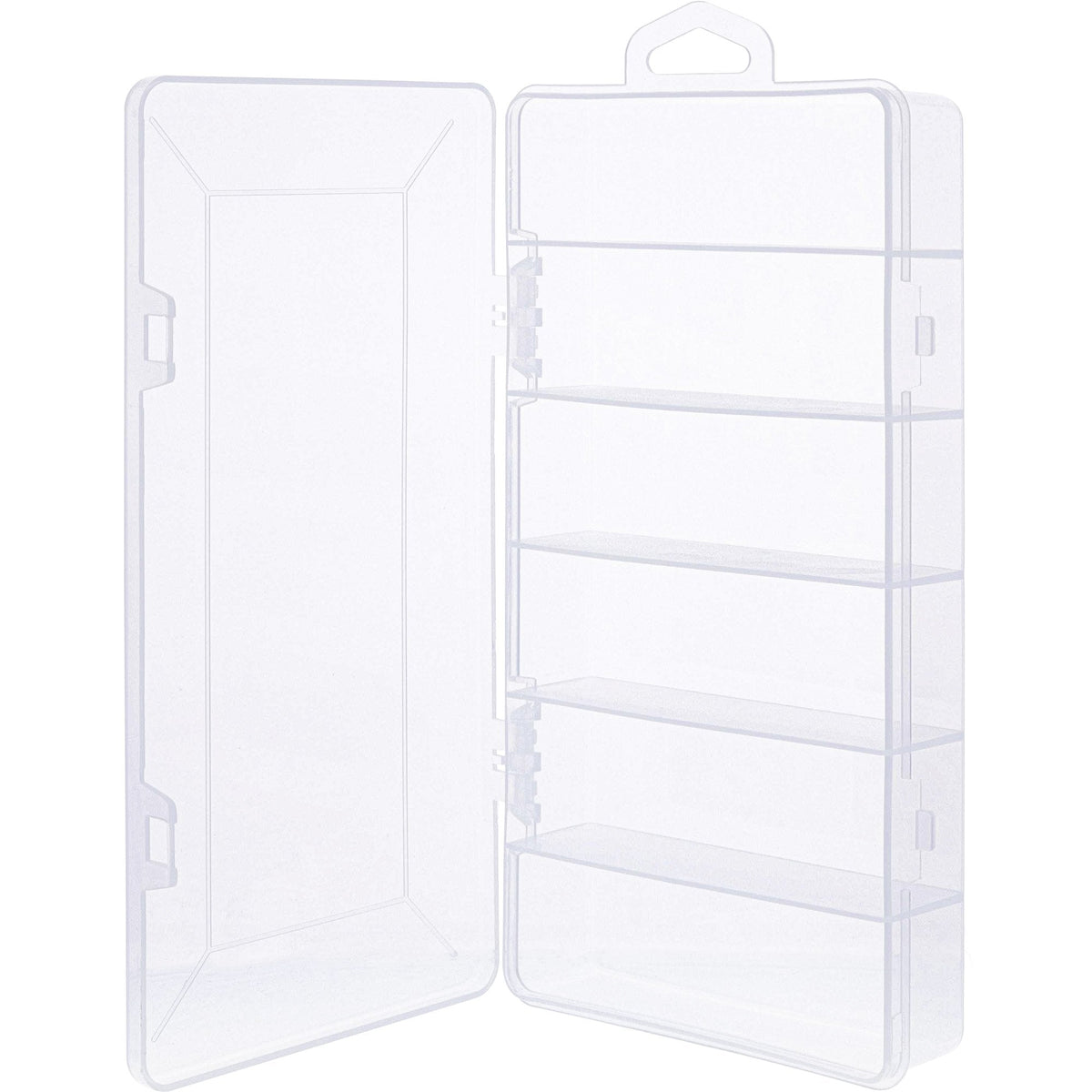 Inline® Small Components Box, 6 Compartments, 206x107x33mm, White