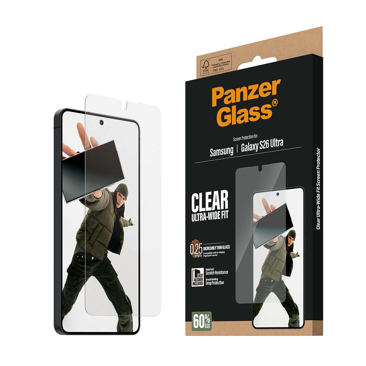 EAN 5715685033841 - PanzerGlass ® Screen Protector Samsung Galaxy S26 Ultra | Ultra-Wide Fit w. EasyAligner Protector de pant imagen 6