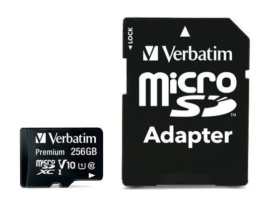 Micro Sd Verbatim 256gb Class 10 Microsdxc Uhs-I Incl Adapter