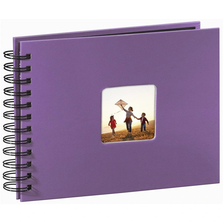 Hama Fine Art Spiral Purple 24x17 50 Black Pages 94881