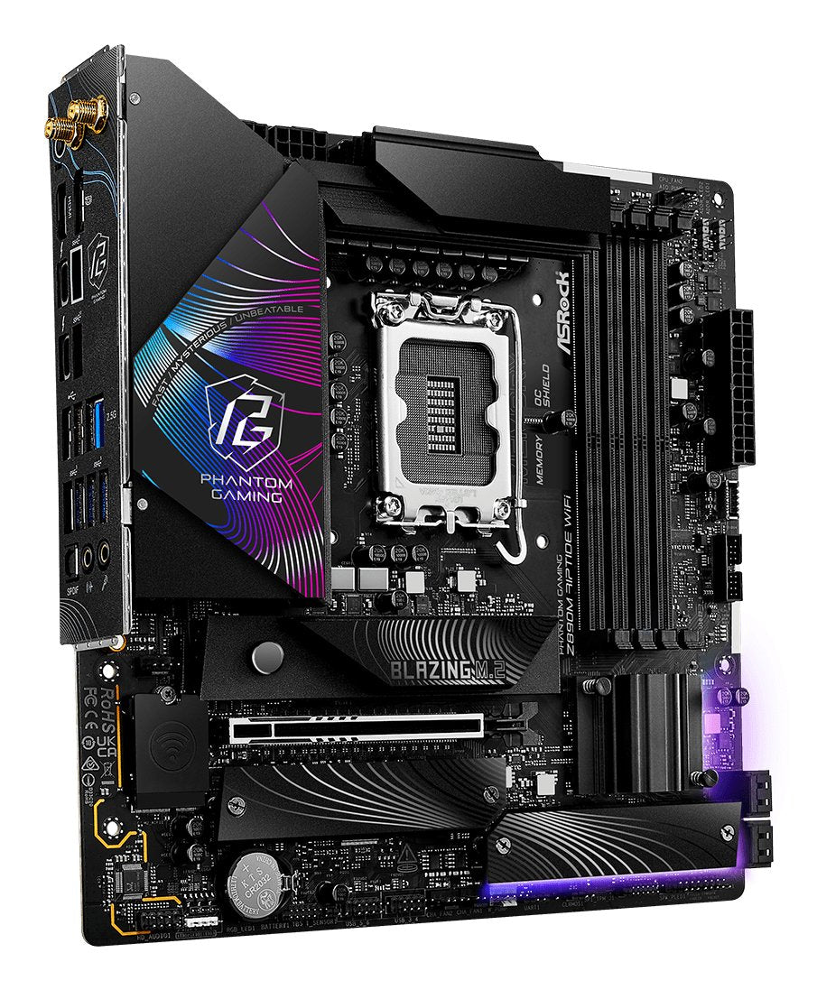 EAN 4710483949722 - Asrock Phantom Gaming Z890M Riptide WiFi Intel Z890 LGA 1851 (Socket V1) micro ATX imagen 4